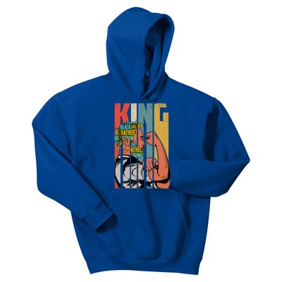 Black Father Lives Matter Dope Black Dad King Fathers Day Gift Kids Hoodie