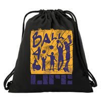 Basketball For Life Drawstring Bag