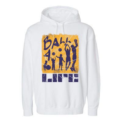 Basketball For Life Garment-Dyed Fleece Hoodie