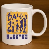 Basketball For Life 11oz C Handle Ceramic Mug