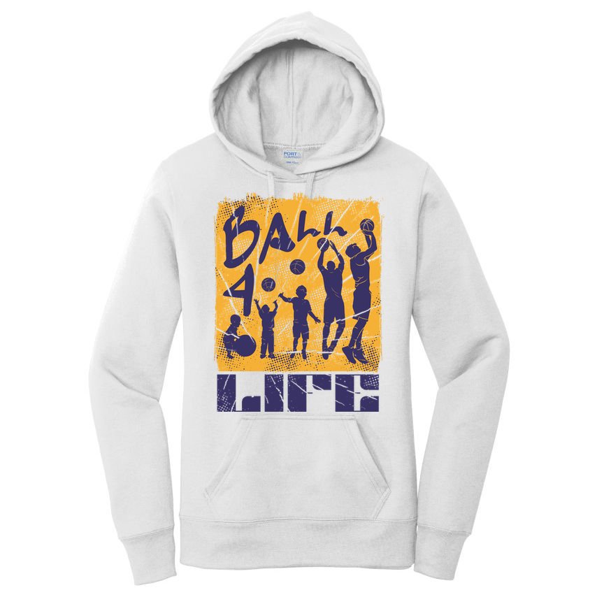 Basketball For Life Women's Pullover Hoodie