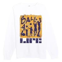 Basketball For Life Premium Crewneck Sweatshirt