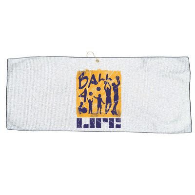 Basketball For Life Large Microfiber Waffle Golf Towel