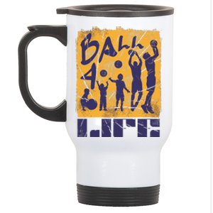 Basketball For Life Stainless Steel Travel Mug