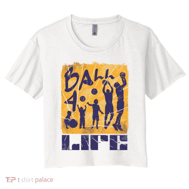 Basketball For Life Crop Top