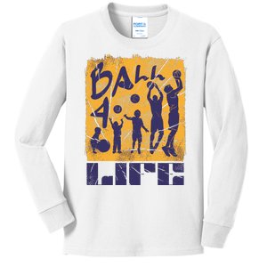 Basketball For Life Kids Long Sleeve Shirt