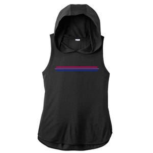 Bisexuality Flag LGBT Bi Pride Co Ladies PosiCharge Tri-Blend Wicking Draft Hoodie Tank