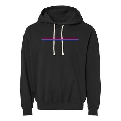 Bisexuality Flag LGBT Bi Pride Co Garment-Dyed Fleece Hoodie