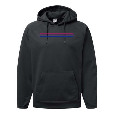 Bisexuality Flag LGBT Bi Pride Co Performance Fleece Hoodie