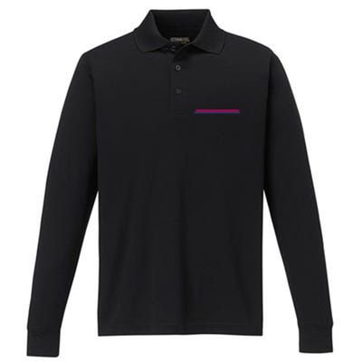 Bisexuality Flag LGBT Bi Pride Co Performance Long Sleeve Polo