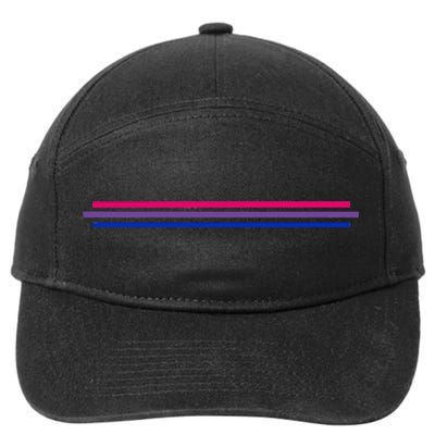 Bisexuality Flag LGBT Bi Pride Co 7-Panel Snapback Hat