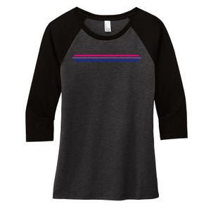 Bisexuality Flag LGBT Bi Pride Co Women's Tri-Blend 3/4-Sleeve Raglan Shirt