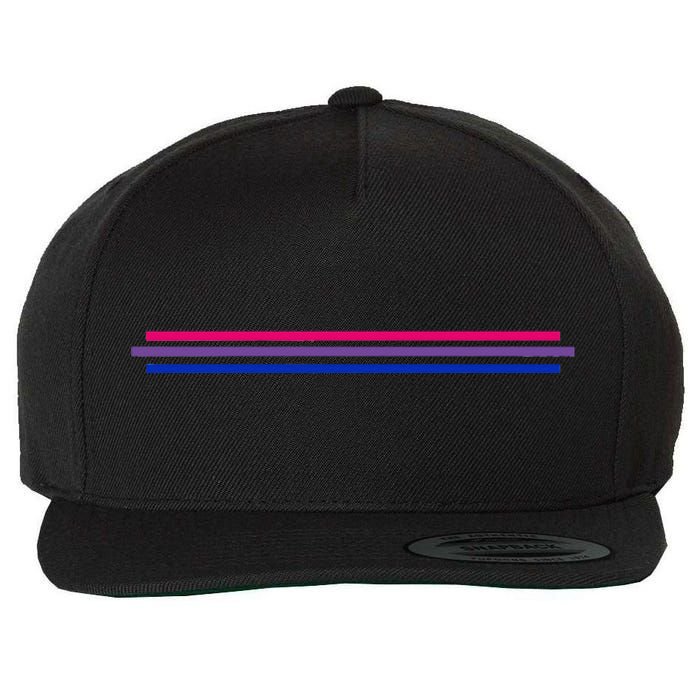 Bisexuality Flag LGBT Bi Pride Co Wool Snapback Cap