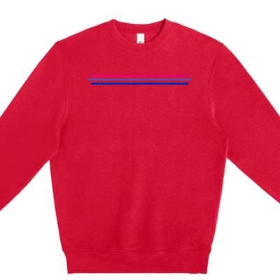 Bisexuality Flag LGBT Bi Pride Co Premium Crewneck Sweatshirt