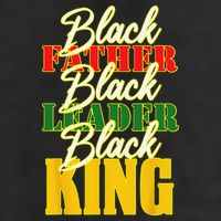 Black Father Leader Juneteenth King Melanin Father's Day 7 Panel Mesh Trucker Snapback Hat