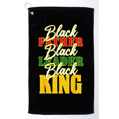 Black Father Leader Juneteenth King Melanin Father's Day Golf Towel