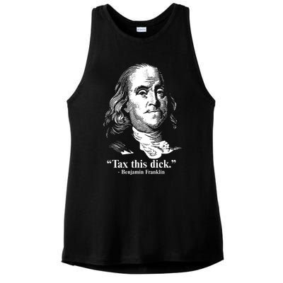 Benjamin Franklin Liberty Tax This Dick Republican Quotes Ladies PosiCharge Tri-Blend Wicking Tank