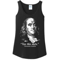 Benjamin Franklin Liberty Tax This Dick Republican Quotes Ladies Essential Tank