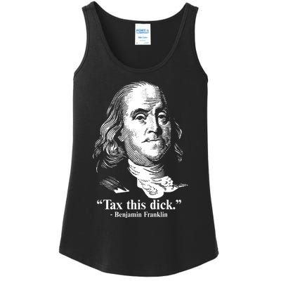 Benjamin Franklin Liberty Tax This Dick Republican Quotes Ladies Essential Tank