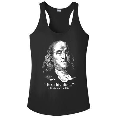 Benjamin Franklin Liberty Tax This Dick Republican Quotes Ladies PosiCharge Competitor Racerback Tank