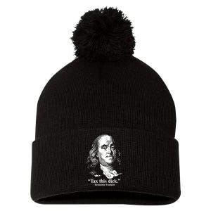 Benjamin Franklin Liberty Tax This Dick Republican Quotes Pom Pom 12in Knit Beanie