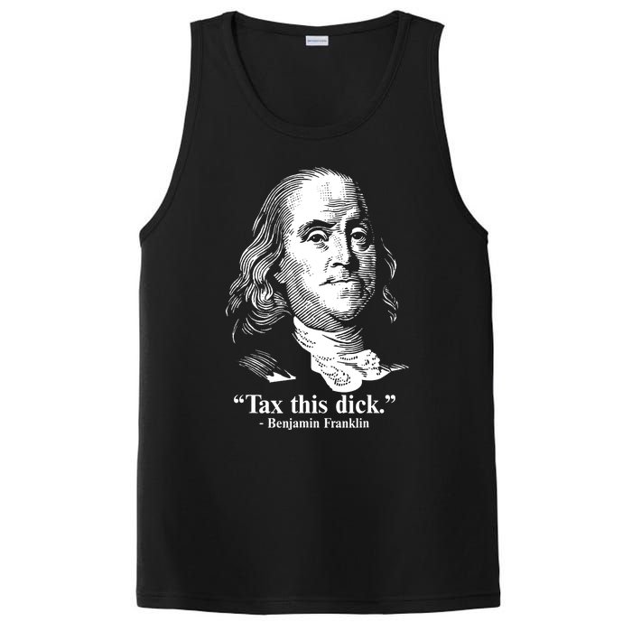 Benjamin Franklin Liberty Tax This Dick Republican Quotes PosiCharge Competitor Tank