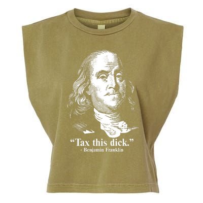 Benjamin Franklin Liberty Tax This Dick Republican Quotes Garment-Dyed Women's Muscle Tee