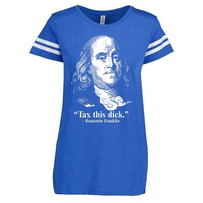 Benjamin Franklin Liberty Tax This Dick Republican Quotes Enza Ladies Jersey Football T-Shirt