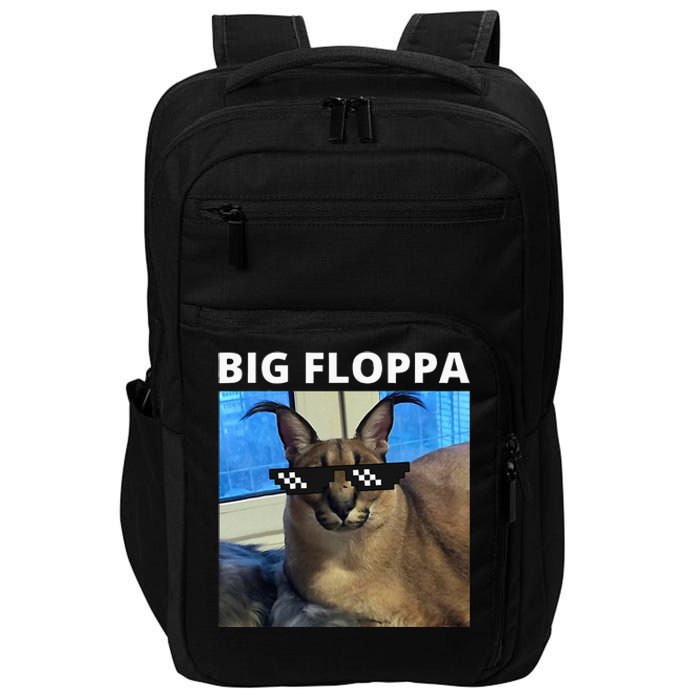 Big Floppa Meme Cat Impact Tech Backpack