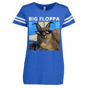 Big Floppa Meme Cat Enza Ladies Jersey Football T-Shirt