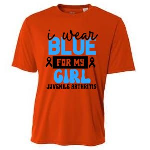 Blue For My Juvenile Arthritis Awareness Mom Dad Sister Gift Cooling Performance Crew T-Shirt