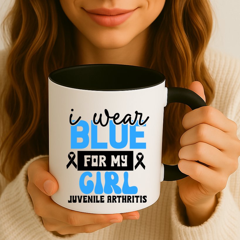 Blue For My Juvenile Arthritis Awareness Mom Dad Sister Gift Mug