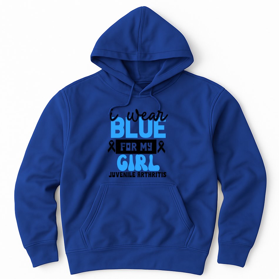 Blue For My Juvenile Arthritis Awareness Mom Dad Sister Gift Hoodie