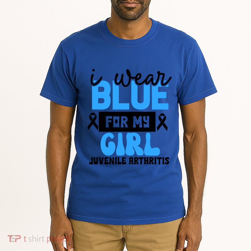 Blue For My Juvenile Arthritis Awareness Mom Dad Sister Gift Tall T-Shirt