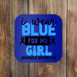 Blue For My Juvenile Arthritis Awareness Mom Dad Sister Gift Coaster