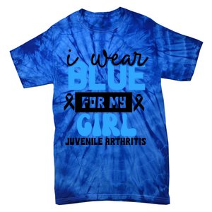 Blue For My Juvenile Arthritis Awareness Mom Dad Sister Gift Tie-Dye T-Shirt