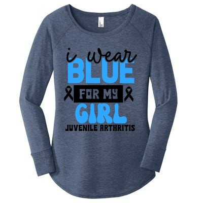 Blue For My Juvenile Arthritis Awareness Mom Dad Sister Gift Women's Perfect Tri Tunic Long Sleeve Shirt