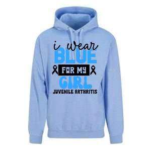 Blue For My Juvenile Arthritis Awareness Mom Dad Sister Gift Unisex Surf Hoodie