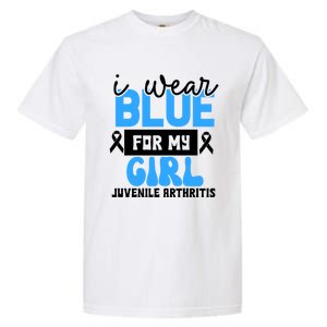 Blue For My Juvenile Arthritis Awareness Mom Dad Sister Gift Garment-Dyed Heavyweight T-Shirt