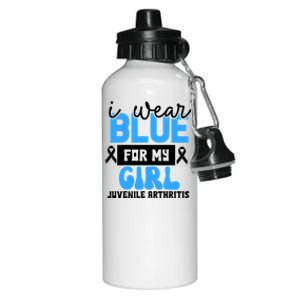 Blue For My Juvenile Arthritis Awareness Mom Dad Sister Gift Aluminum Water Bottle