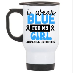 Blue For My Juvenile Arthritis Awareness Mom Dad Sister Gift Stainless Steel Travel Mug