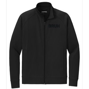 Bruh Funny Meme Saying Brother Greeting Gifts Stretch Full-Zip Cadet Jacket