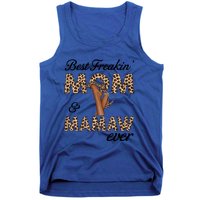 Best Freakin' Mom And Mamaw Ever Leopard High Heels Meaningful Gift Tank Top