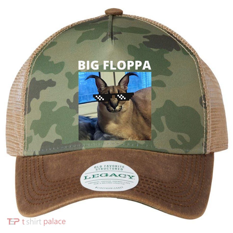 Big Floppa Meme Cat Legacy Tie Dye Trucker Hat