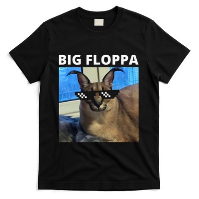 Big Floppa Meme Cat T-Shirt