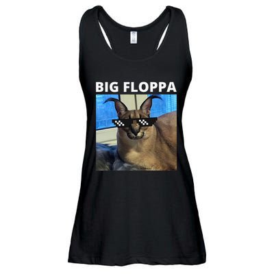 Big Floppa Meme Cat Ladies Essential Flowy Tank