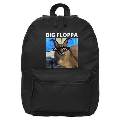 Big Floppa Meme Cat 16 in Basic Backpack