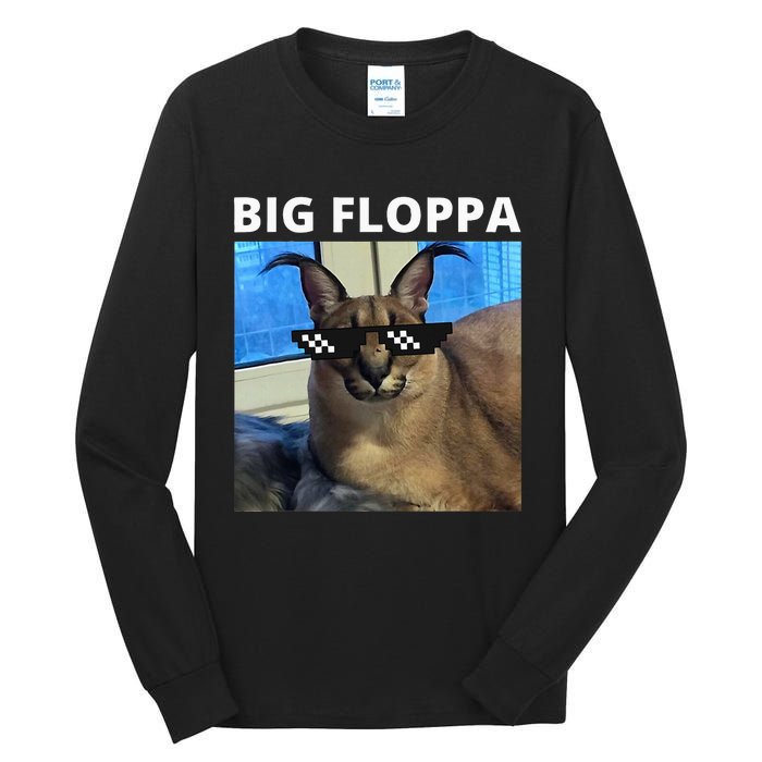 Big Floppa Meme Cat Tall Long Sleeve T-Shirt