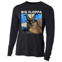 Big Floppa Meme Cat Cooling Performance Long Sleeve Crew