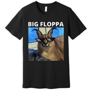 Big Floppa Meme Cat Premium T-Shirt